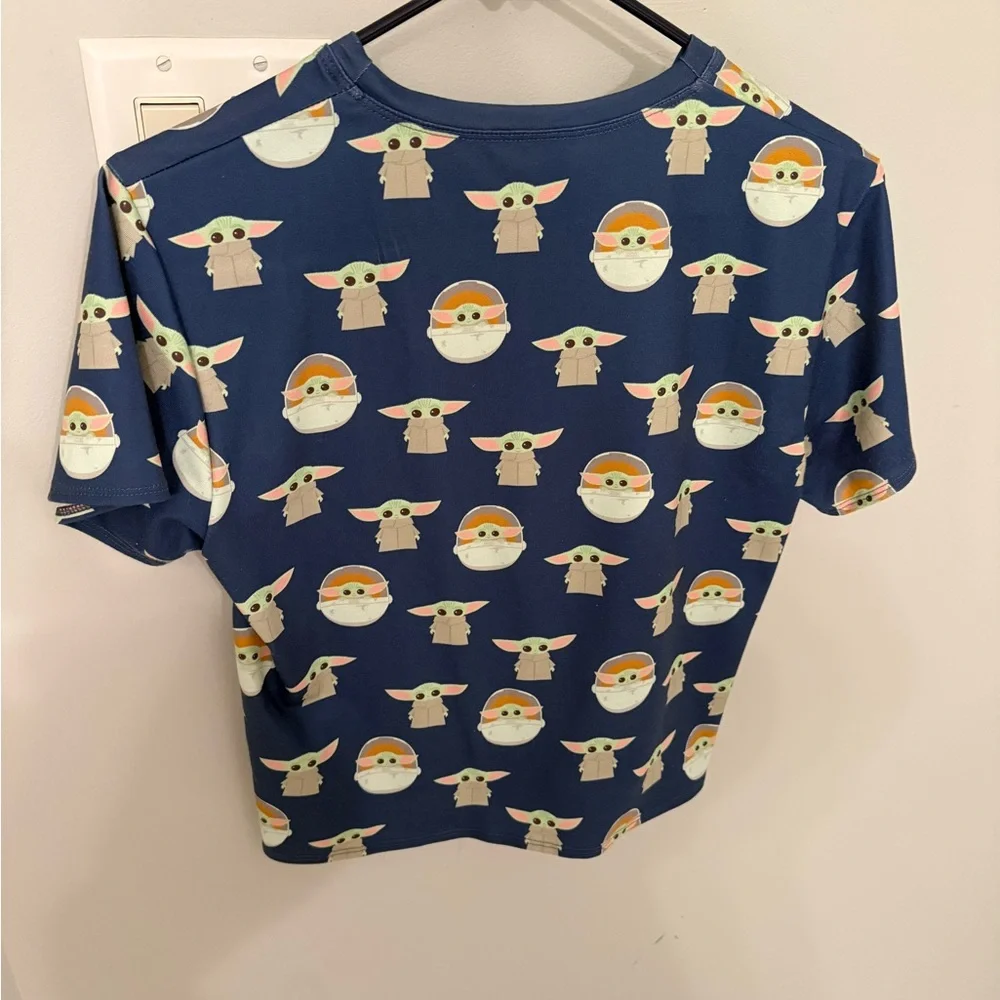 Blackmilk Navy “The Child” Crop Top with Tie Front - Picture 4 of 6